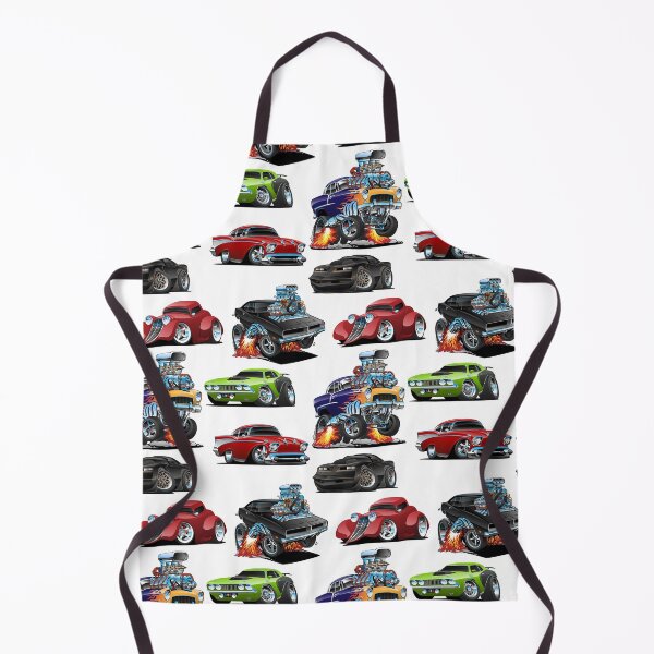 Item preview, Hot Rods and Muscle Cars Seamless Repeating Pattern designed and sold by hobrath.