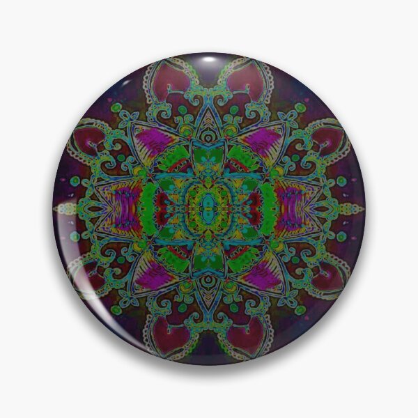 Item preview, turquoise mandala designed and sold by Hagar Cohen.