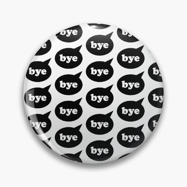 Item preview, Bye - Speech Bubble - Black Pattern designed and sold by EelPopShop.