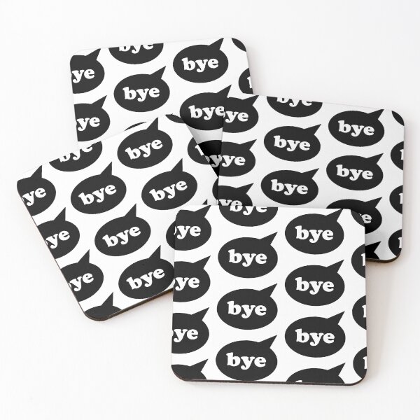 Item preview, Bye - Speech Bubble - Black Pattern designed and sold by EelPopShop.