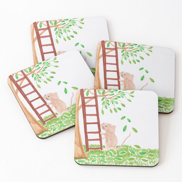 Item preview, Little mouse climbing a ladder designed and sold by jojom73.
