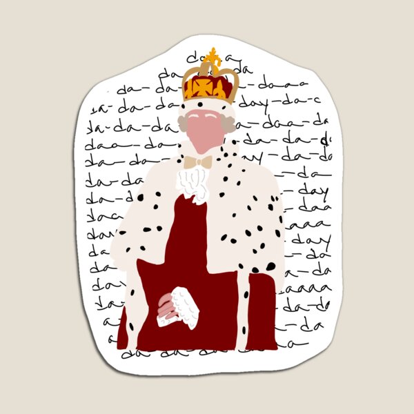 Vista previa del artículo con la obra «King George de Hamilton», diseñado y vendido por jvcreate.