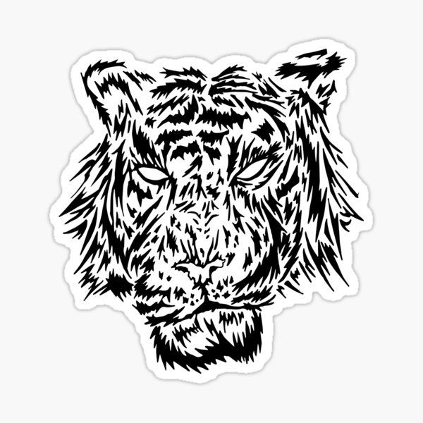 Tiger in Stripes - Jaime Jacob Sticker