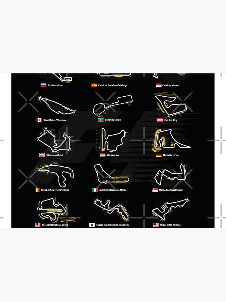 All F1 Tracks by WilliamStones