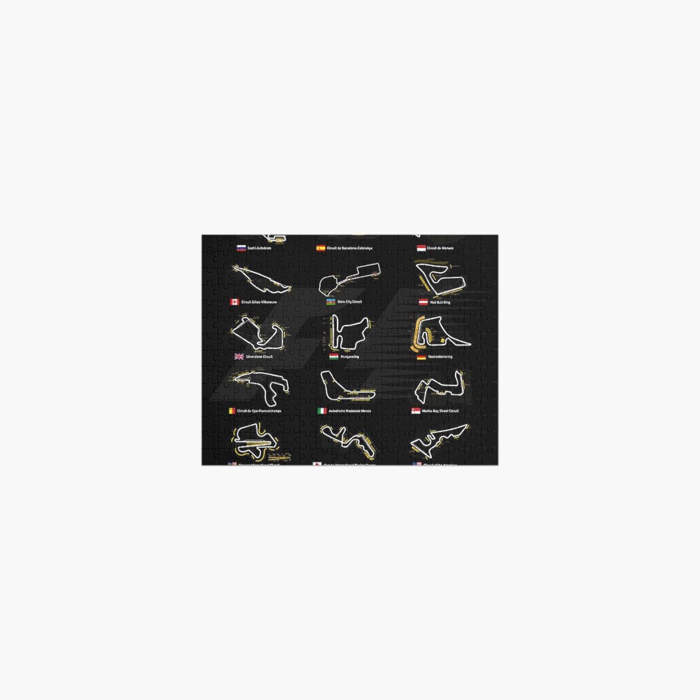 All F1 Tracks Jigsaw Puzzle