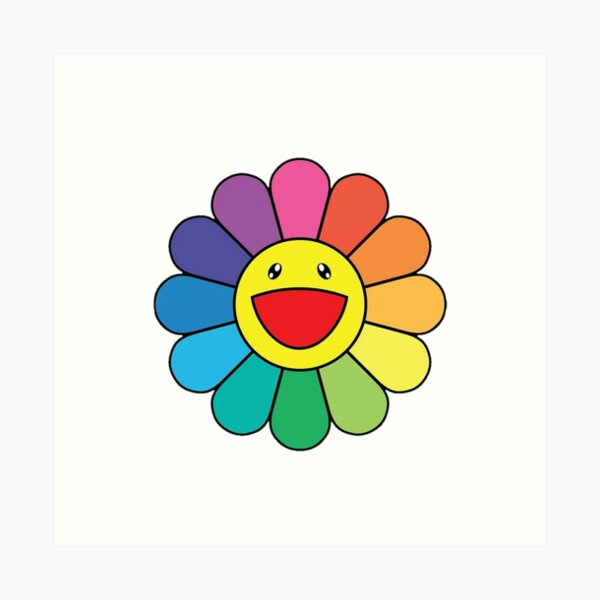 Hobi Core - Rainbow Flower Art Print