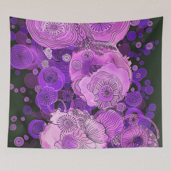 Item preview, Purple Doodle at Dusk designed and sold by Lois Gardiner.