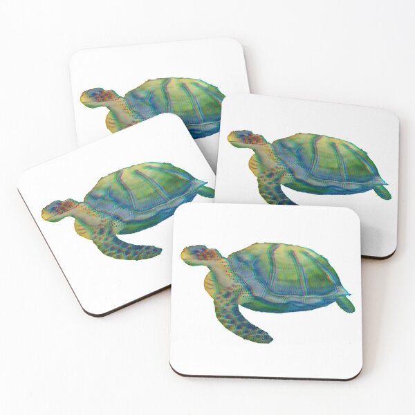 Sea turtle Coasters (Set of 4)