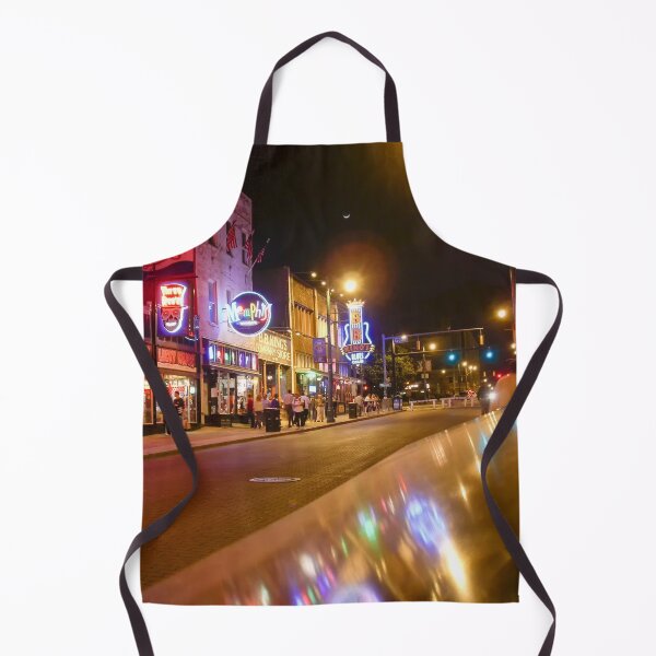 Item preview, Beale Street at night, Downtown Memphis, Tennessee, USA designed and sold by FOLK ART FUSION by heidiannemorris.