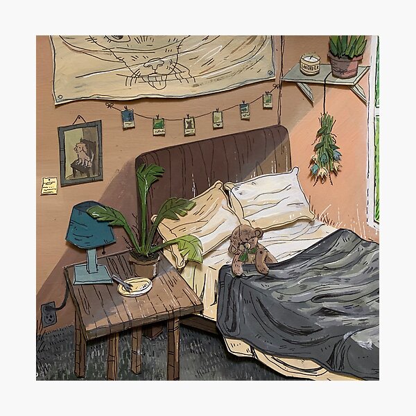 empty bed Photographic Print