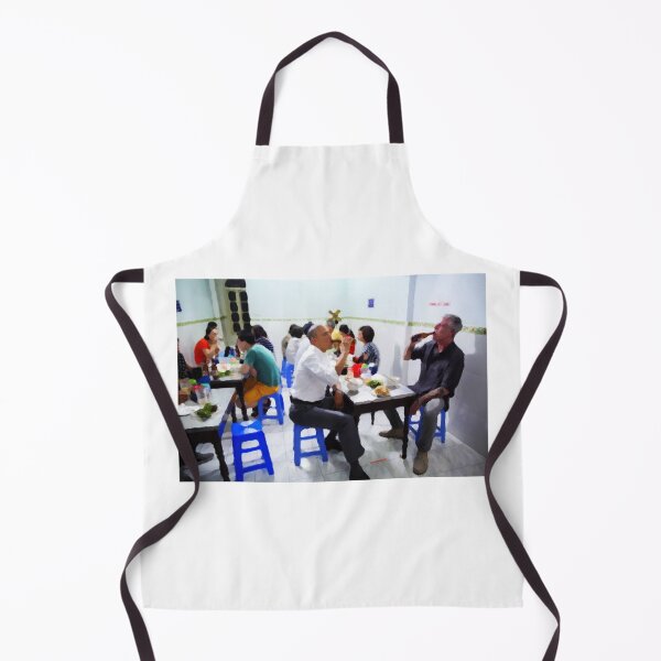 Item preview, ANTHONY BOURDAIN and BARACK OBAMA having a beer in Vietnam - IMPRESSIONISTIC designed and sold by BurningDrivein.