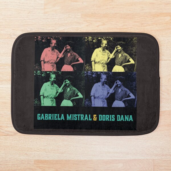 FEMINIST GABRIELA MISTRAL LESBIANS LOVE CHILE Bath Mat