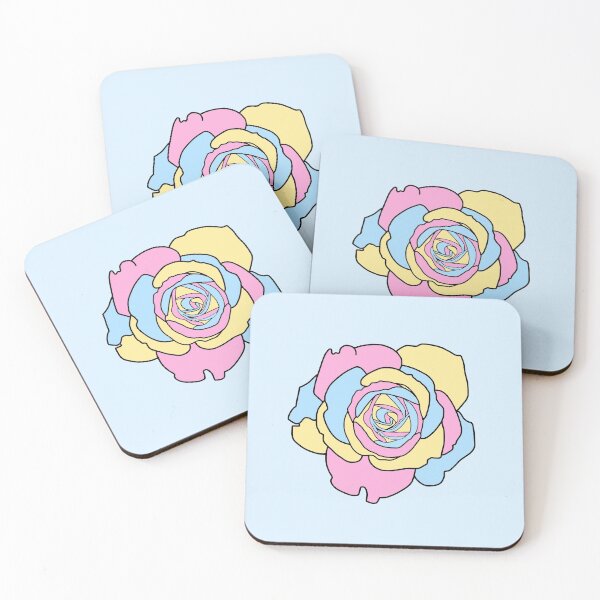 Item preview, Pastel Pansexual Pride Rose (Blue) designed and sold by Juliafig2013.