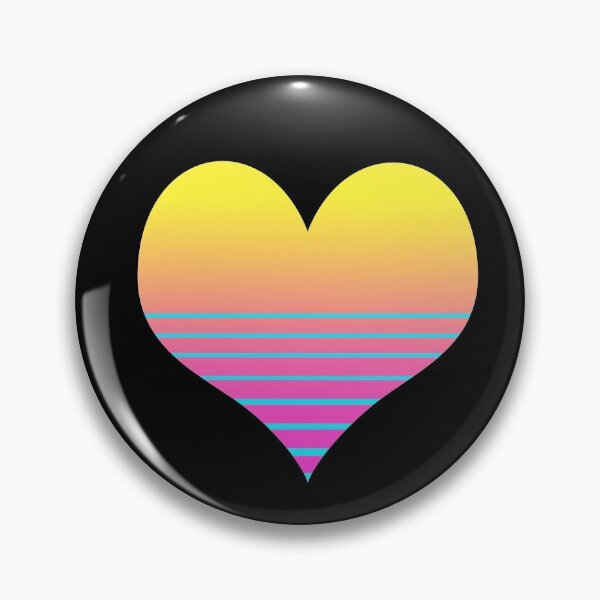 Item preview, Heart RETRO WAVE,STYLE SYNTH WAVE 80S Love Theme, Pattern designed and sold by enigma3a.
