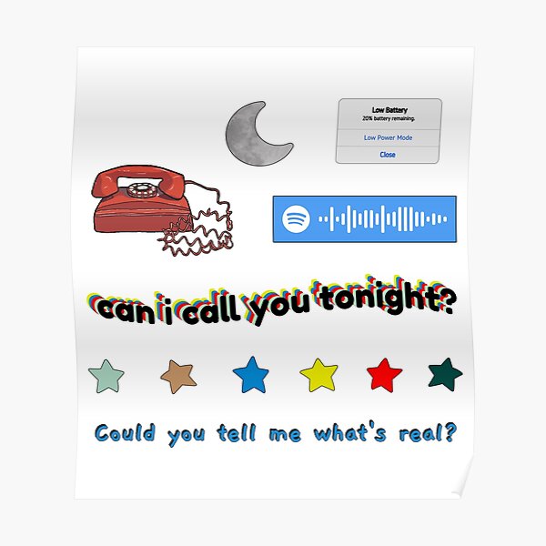 Can I Call You Tonight Posters Redbubble