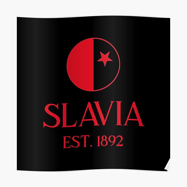 Slavia Praha Poster By Vredballer Redbubble