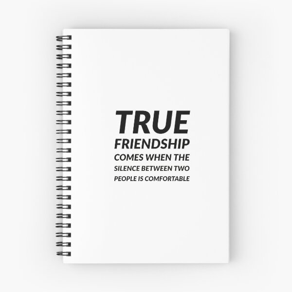 Item preview, True friendship comes when the silence between two people is comfortable designed and sold by Inspirationmotivation.