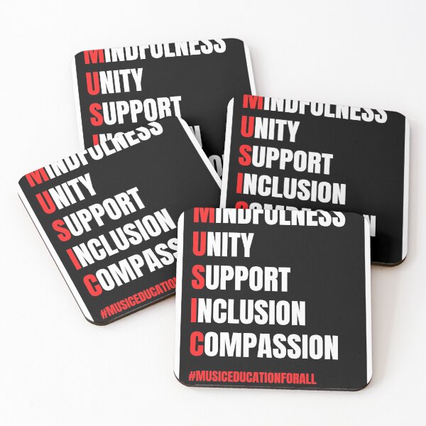 Item preview, MUSIC Education For All Print (Red) designed and sold by teachmusicstore.