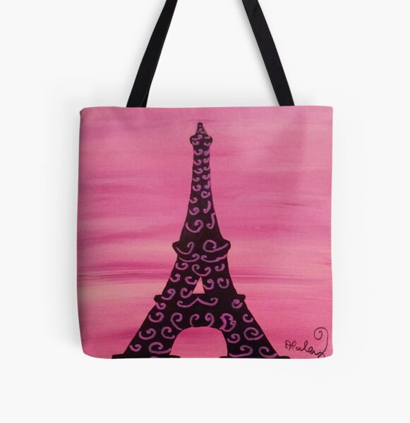 Eiffel Tower Painting 2 All Over Print Tote Bag