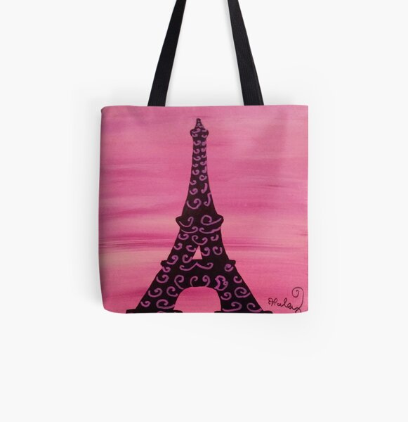 Eiffel Tower Painting 2 All Over Print Tote Bag