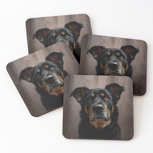 Item preview, Black Dog Portrait designed and sold by Lightheart Digital.