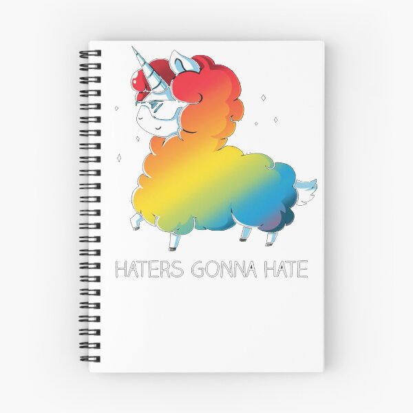 Item preview, Haters Gonna Hate Rainbow Llama Unicorn Llamacorn Shirt  designed and sold by Esmilna Castillo.