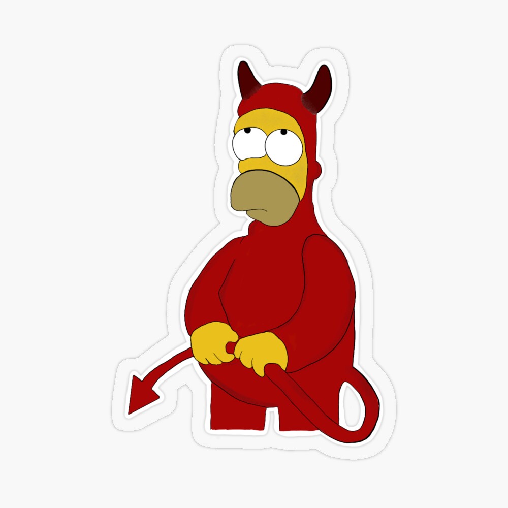 Homer devil | Greeting Card