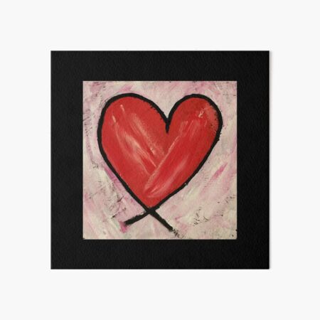 Heart Painting Art Board Print