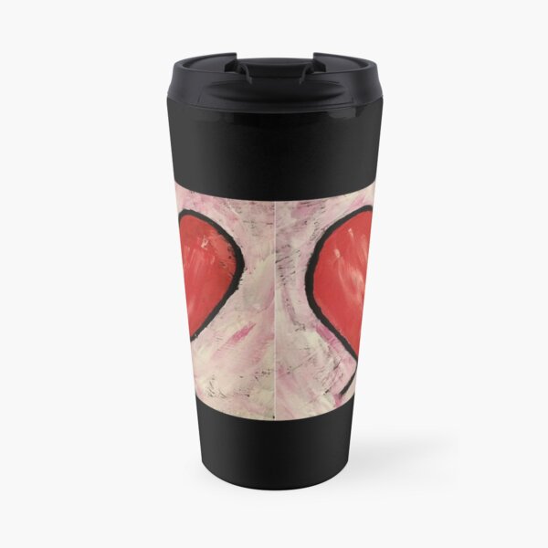 Heart Painting Travel Coffee Mug