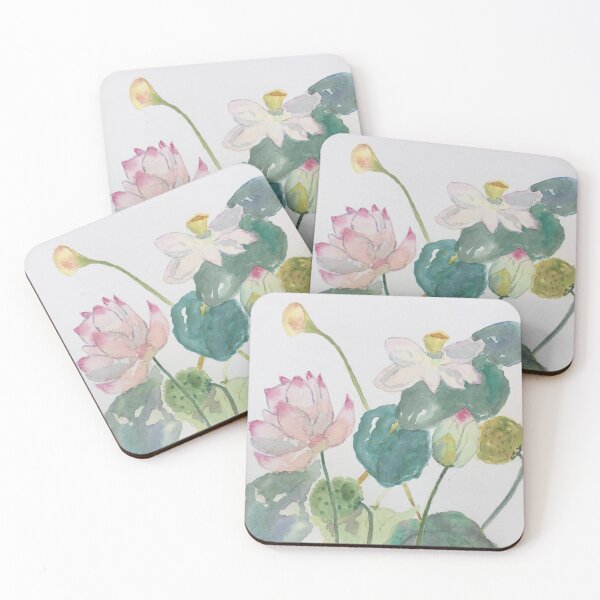 Lotus Pond by Tola Coasters (Set of 4)