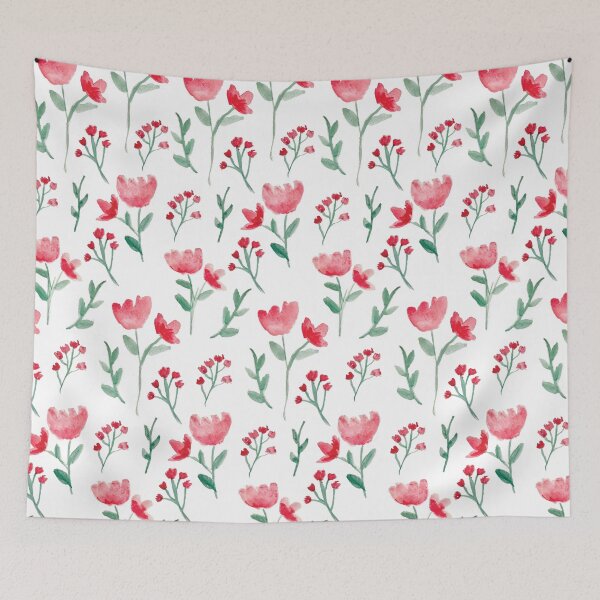 Item preview, Simple Pink Watercolor Floral designed and sold by katekocrafts.