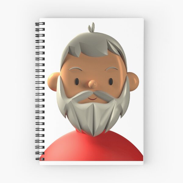 Item preview, funny gray bearded man Rudi designed and sold by MHerzel.