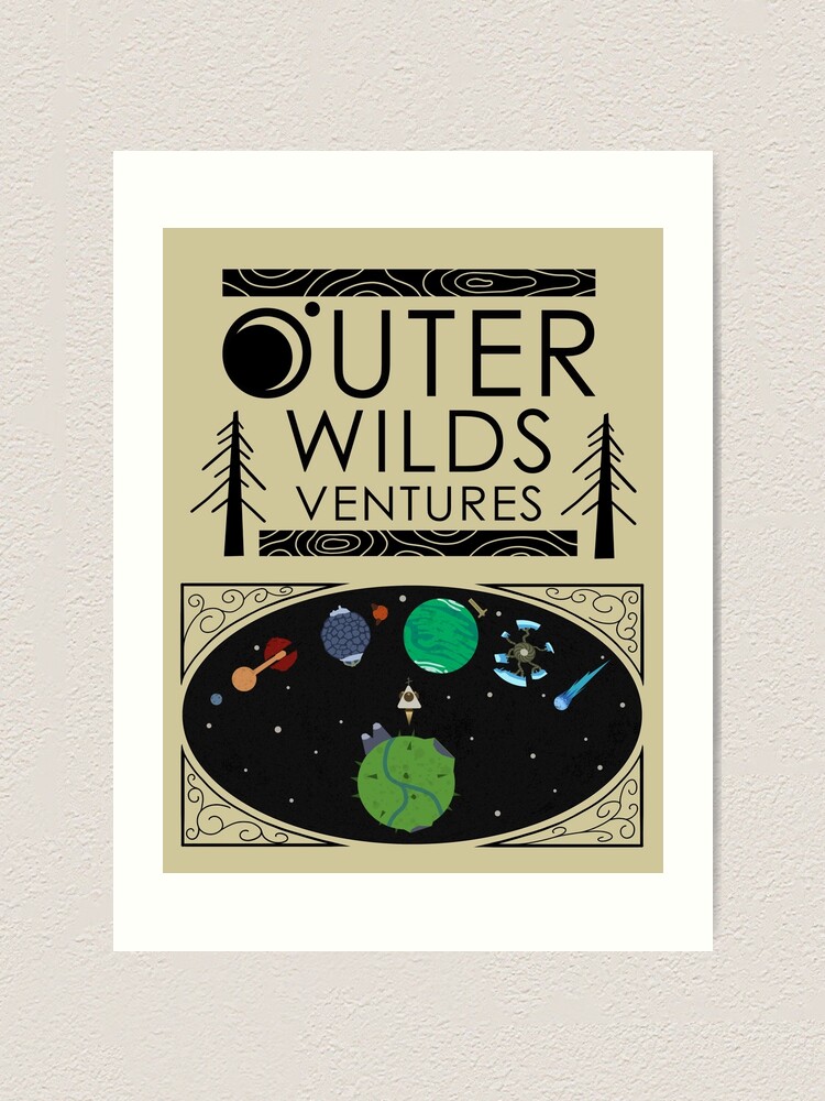 Outer Wilds Game Art Print Planets Poster Design 