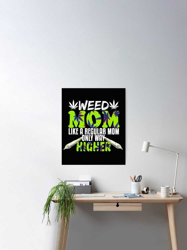 Mom Skull Weed Mom Only Higher Funny Tumbler