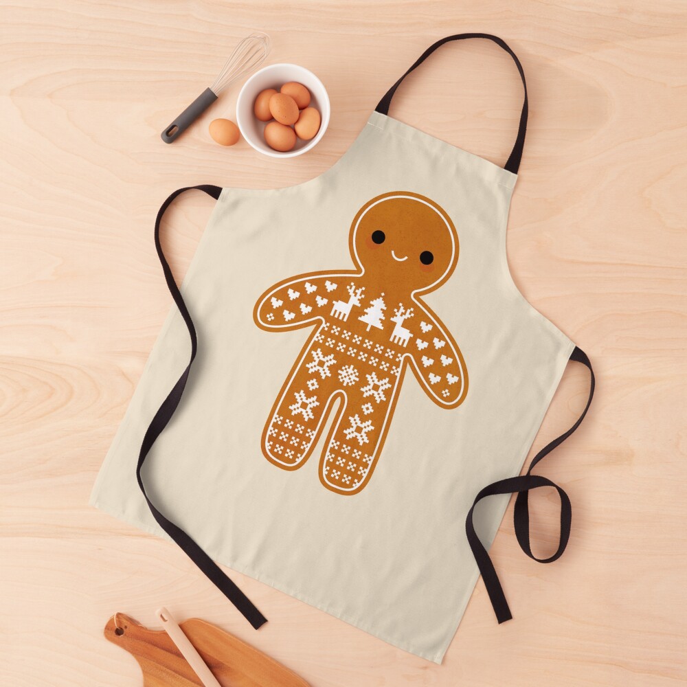 Sweater Pattern Gingerbread Cookie Apron