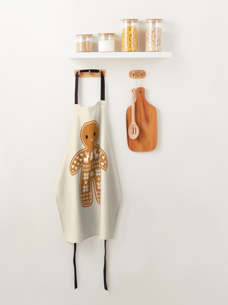 Alternate view of Sweater Pattern Gingerbread Cookie Apron