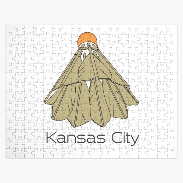 Hand Drawn Kansas City Shuttlecock Jigsaw Puzzle