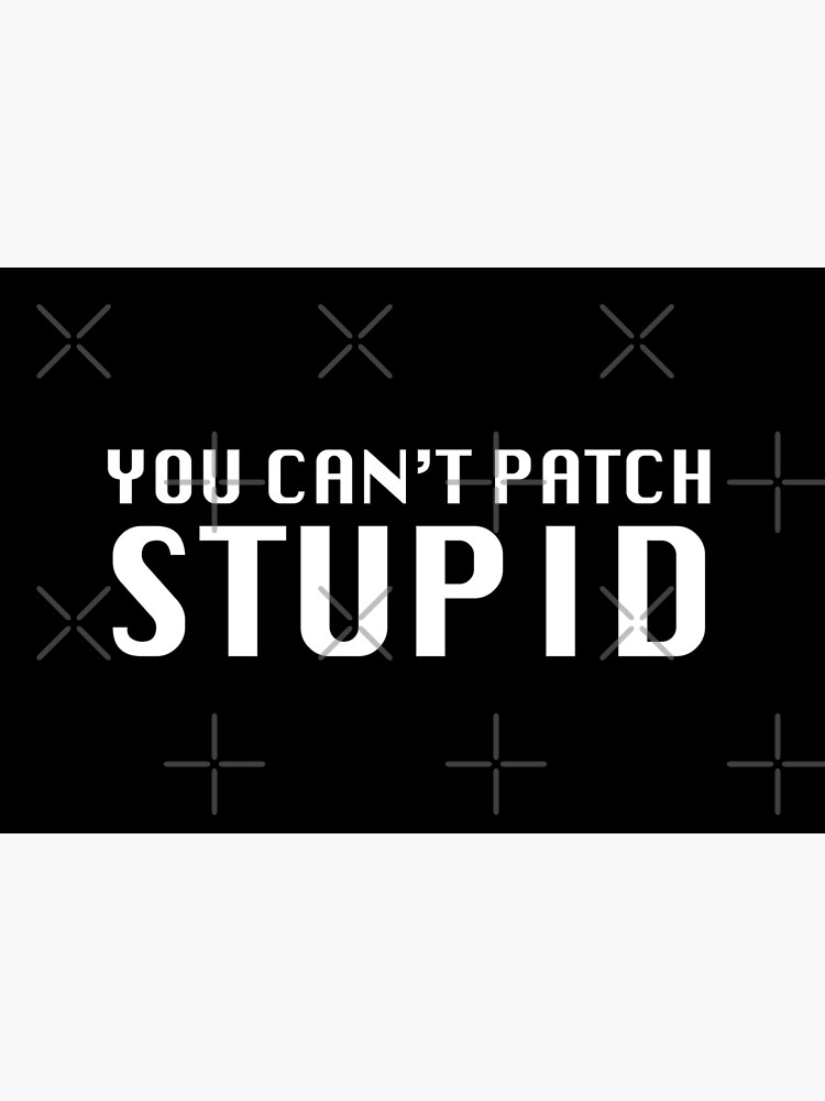 You Can't Patch Stupid by grantsewell