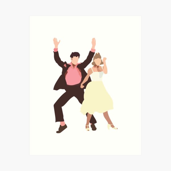 Frenchy Danny & Sandy From Grease Movie 5x7 Art -  Ireland