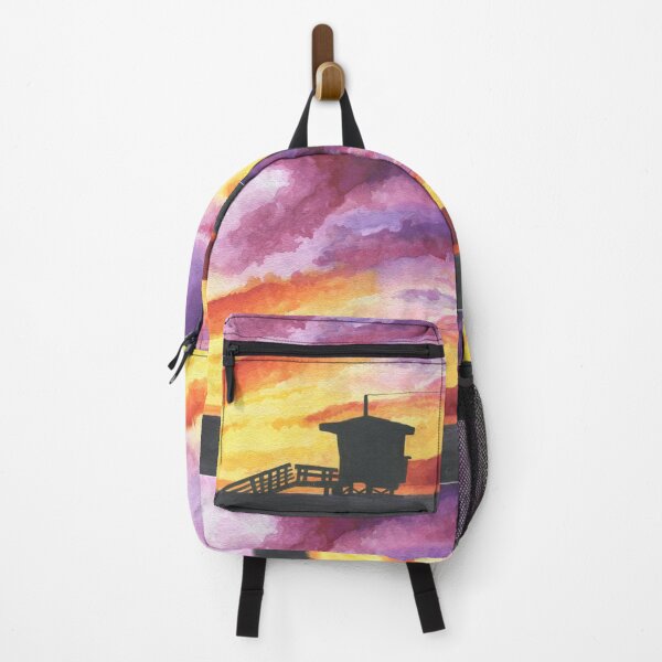 Item preview, Sunset Lifeguard Tower Santa Monica designed and sold by surftosummitrn.