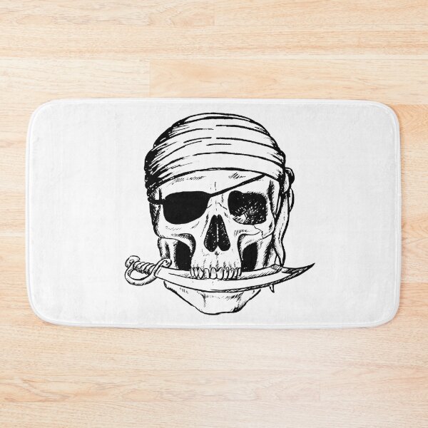 Item preview, Pirate skull designed and sold by lapetiteart.