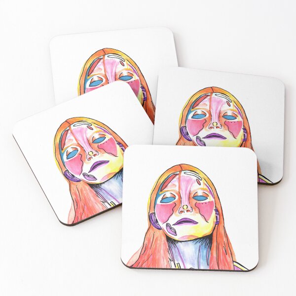 Item preview, Watercolor Highlighter Girl designed and sold by kira-eryn.