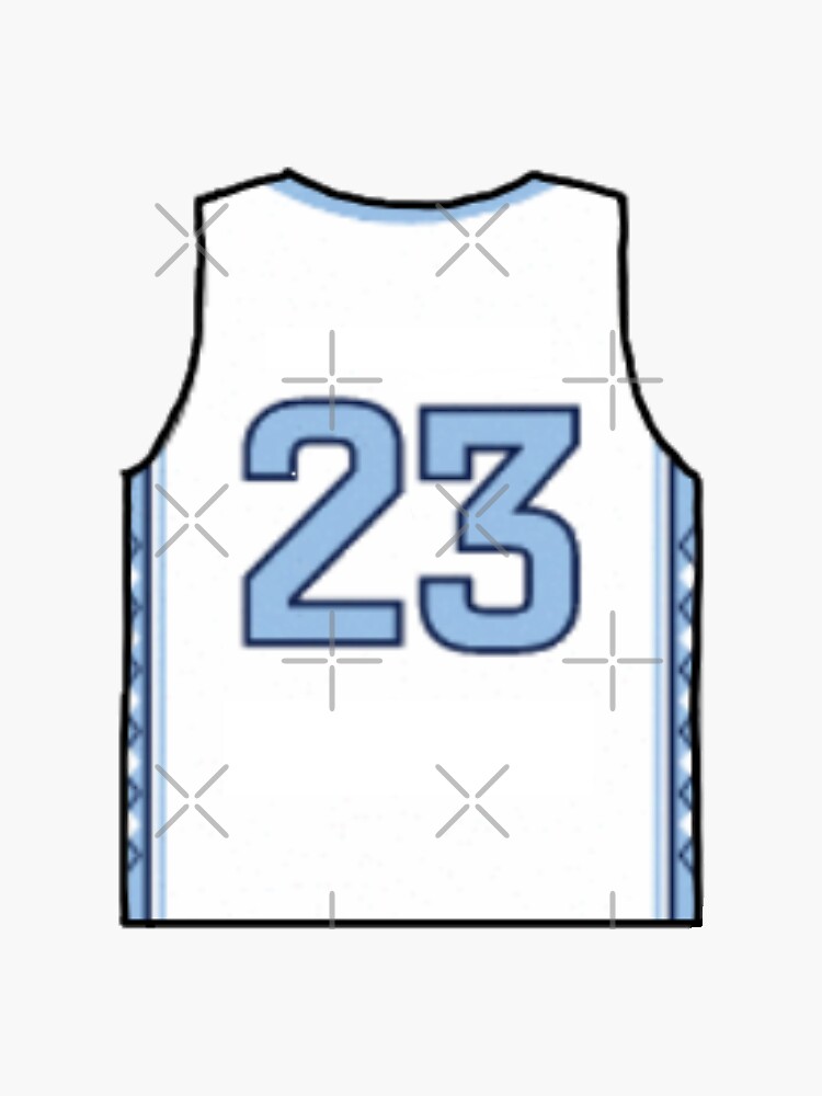 Michael Jordan basketball jersey Sticker for Sale by Sarahwelch11