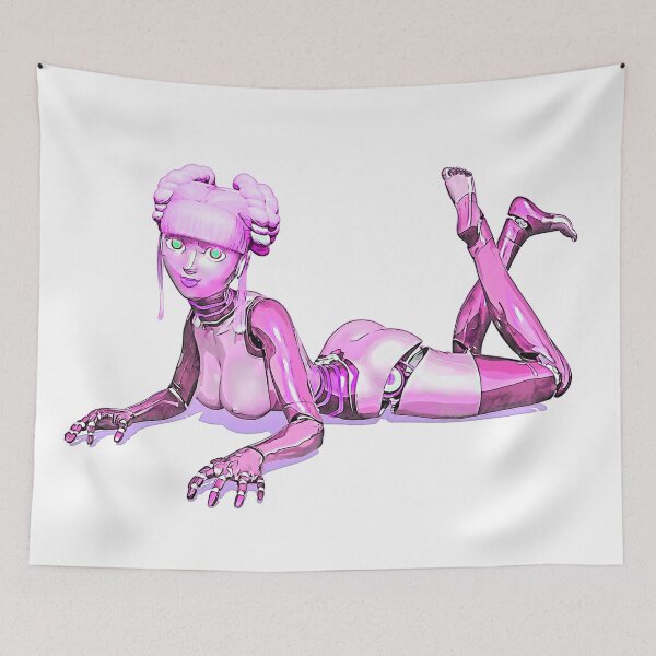 Item preview, Pink Bot Pinup designed and sold by Art By The Coco.