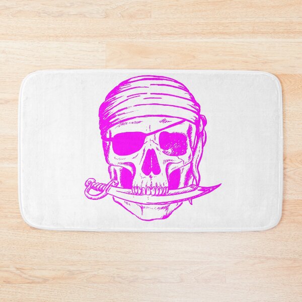 Item preview, Magenta Pirate Skull designed and sold by lapetiteart.