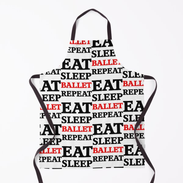 Artikelvorschau, Eat Sleep Ballet Repeat Pattern entworfen und verkauft von Textography1.