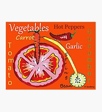 Vegetables Photographic Print