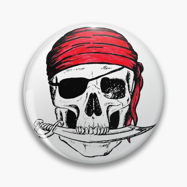 Item preview, Pirate skull red scarf designed and sold by lapetiteart.