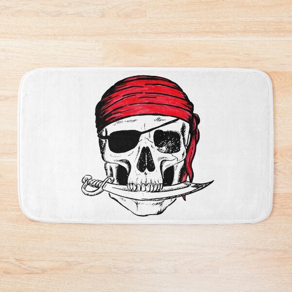 Item preview, Pirate skull red scarf designed and sold by lapetiteart.