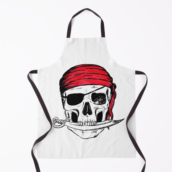 Item preview, Pirate skull red scarf designed and sold by lapetiteart.
